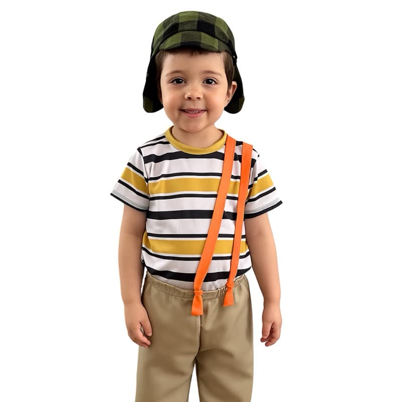 Fantasia Do Chaves Com Chapéu Roupa Infantil
