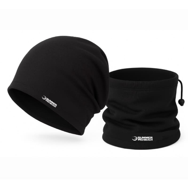 Kit Touca Gorro + Gola Proteção Balaclava Preta Tatica Motoboy Esportes