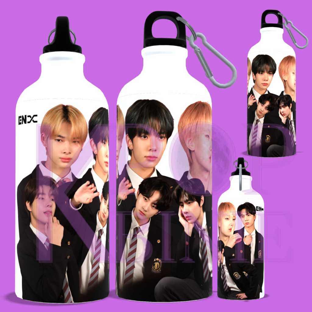 Garrafa squeeze enhypen engene de água personalizada Kpop 600ml