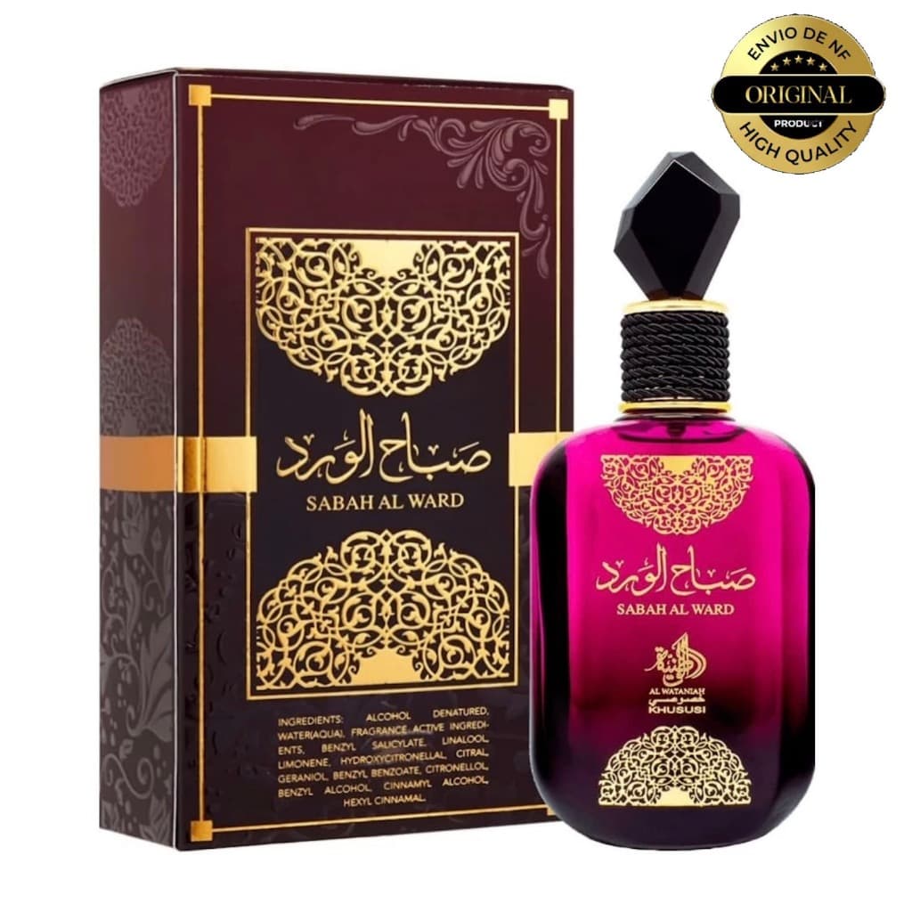 SABAH AL WARD 100% Original 100ML PERFUMES ÁRABES Feminino Al Wataniah Eau de Parfum EDP