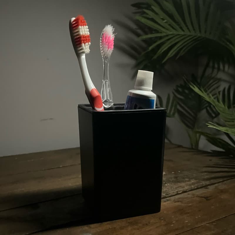 Porta Escova de Dente | Higiênico Funcional Minimalista Moderno Clean Banheiro Lavabo Pia