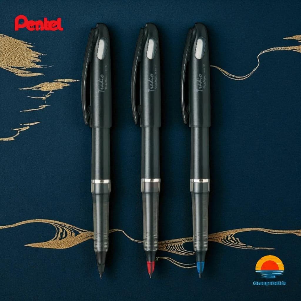Pentel Tradio Pulaman/Escrita Elegante/Efeito Caneta-Tinteiro/Made in Japan