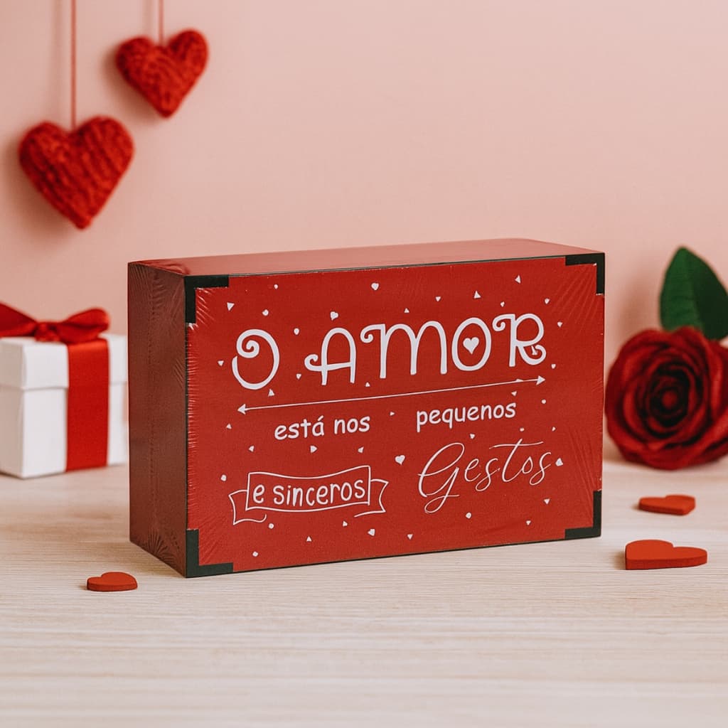Caixa Decorativa MDF Presente Namorada Amiga Mãe Porta Chocolates Fotos Sabonete Lembrancinha