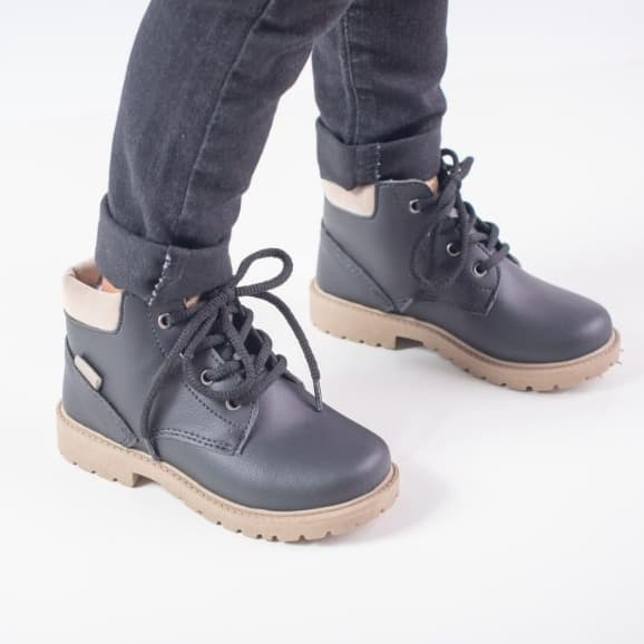 Bota Infantil Menino Coturno Sola Tratorada Super Confortável Macia Estilosa Cowboy