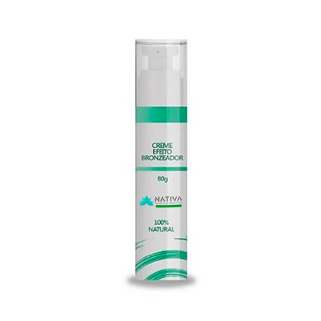 Creme Hidratante Corporal Bronzeador Com Efeito Brilho 80g