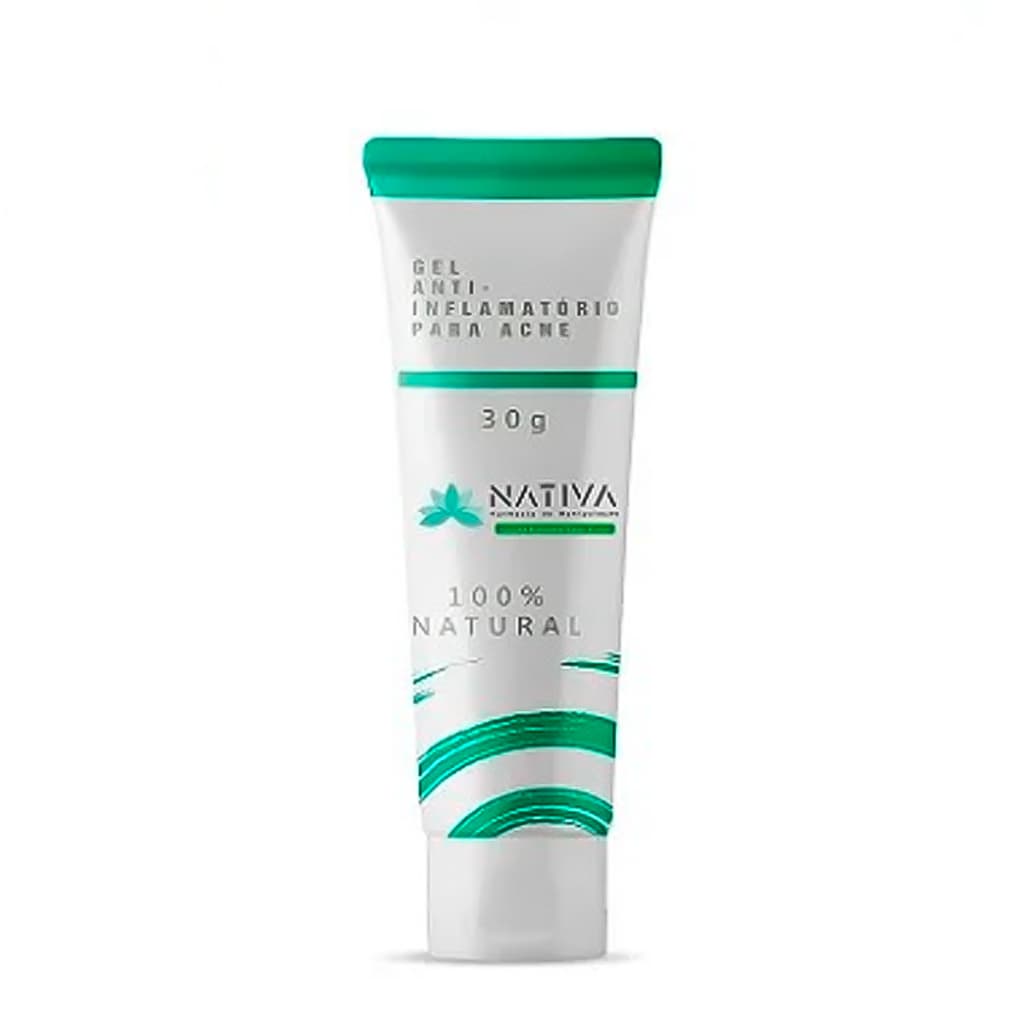 Gel Creme Facial Anti-Inflamatório Antiacne 30 Gramas