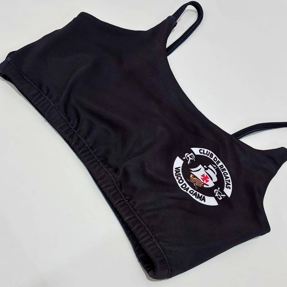 Top Cropped Feminino Times do Coração Alça Fina VASCO DA GAMA ESTHER