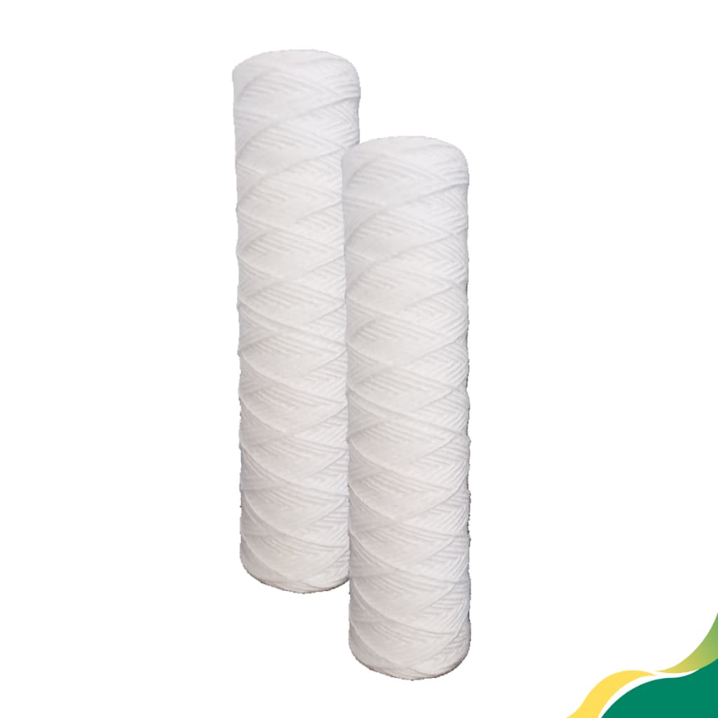 2 Refis p/ filtros bobinado de polipropileno - caixa d'água, cavalete, poço, cisterna, piscina