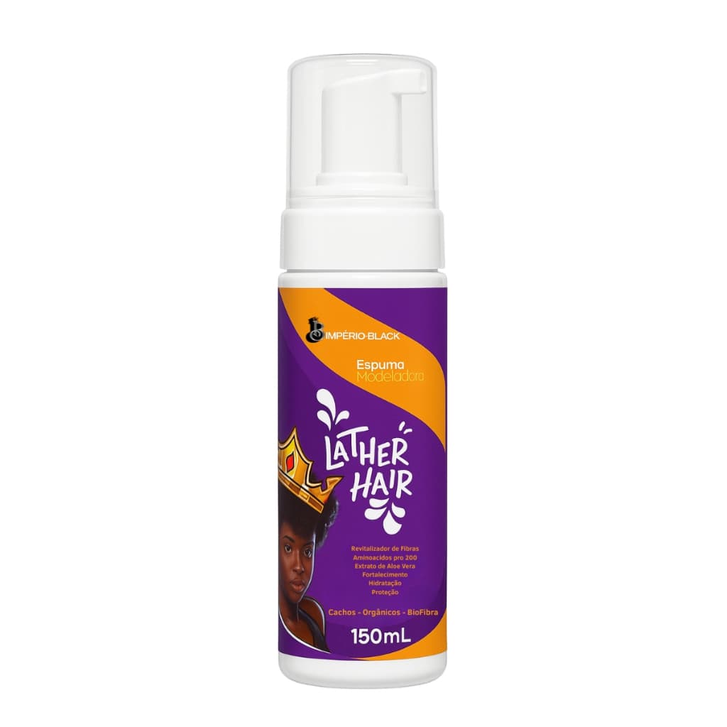 Espuma Modeladora Be Black Para Tranças E Cachos Lather Hair 150ml