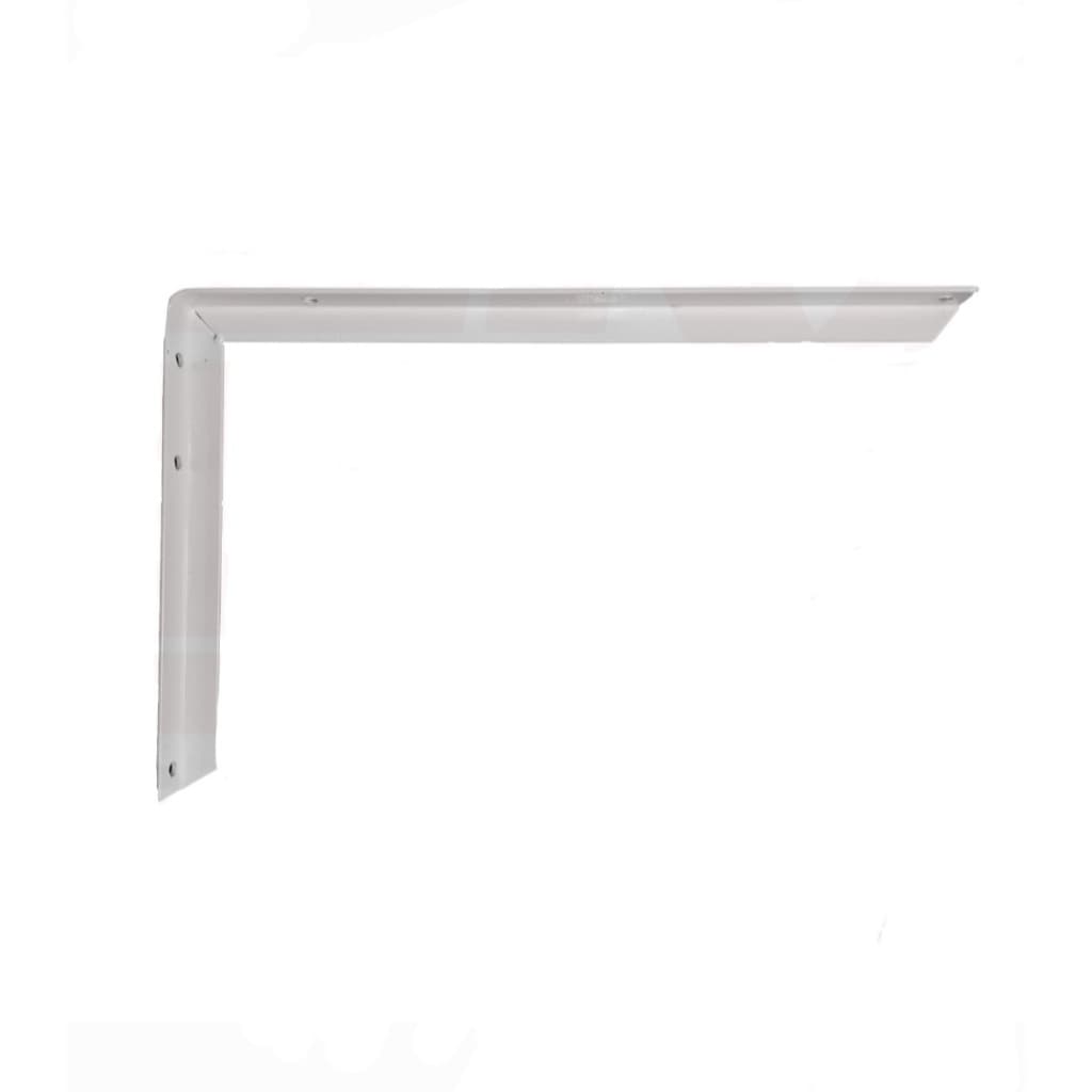 Kit 5 Cantoneiras Master Branca de 40cm Mão Francesa Kit Instalação