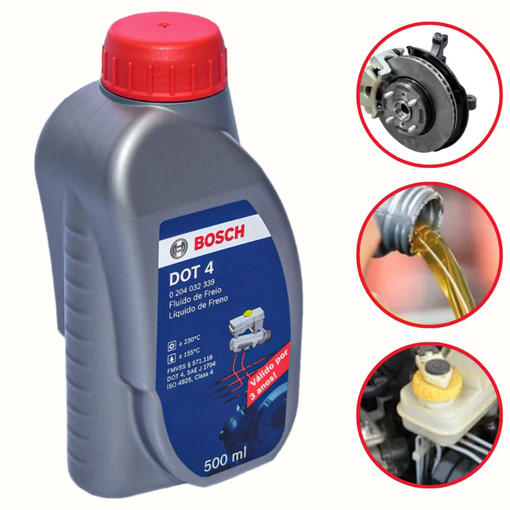 Fluido De Freio  Liquido De Freio 500Ml Dot4 Dot 4 Original Bosch Ff4300