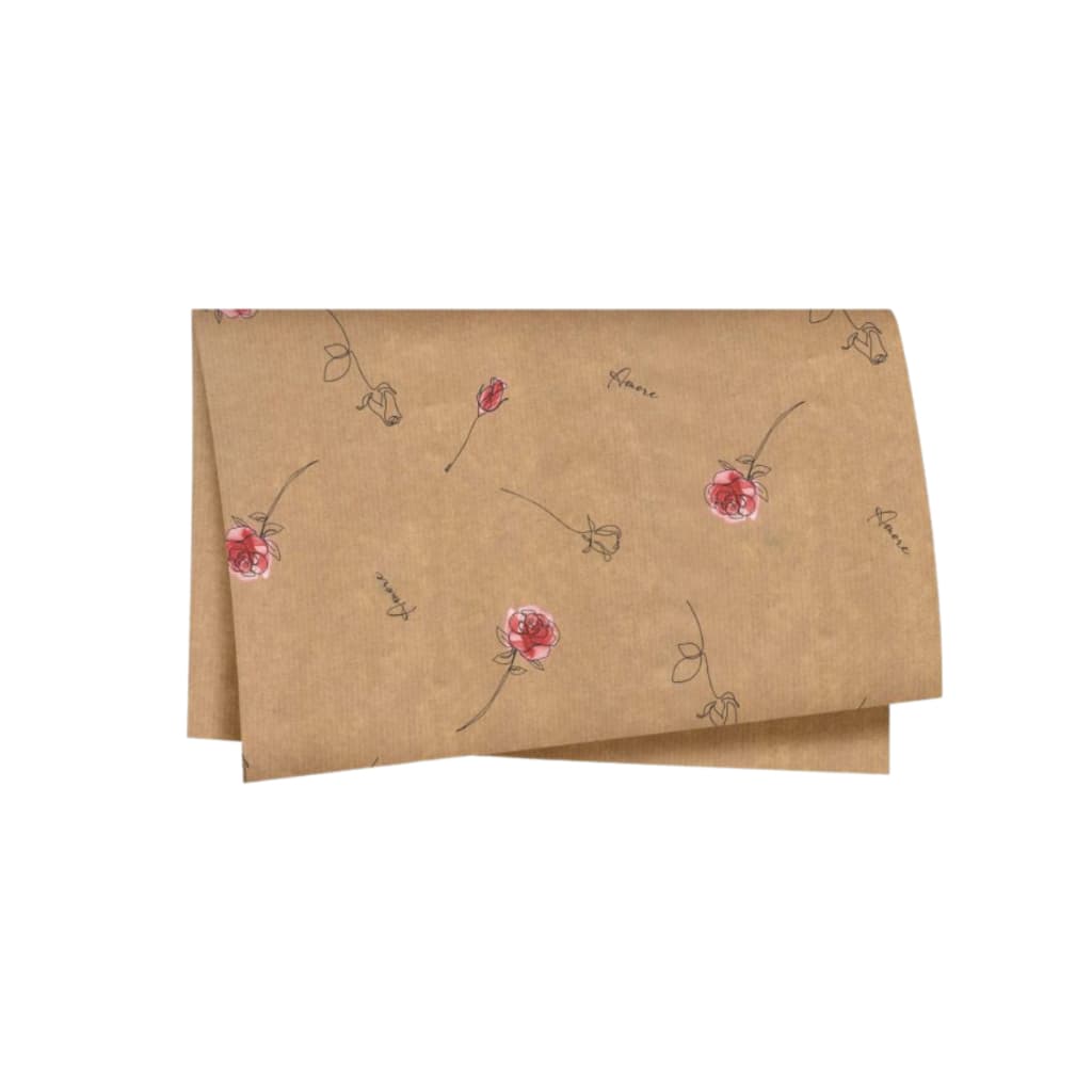 Papel Kraft Personalizado 50x60 cm 70g 100 Folhas para Embalagem com Logo Marca