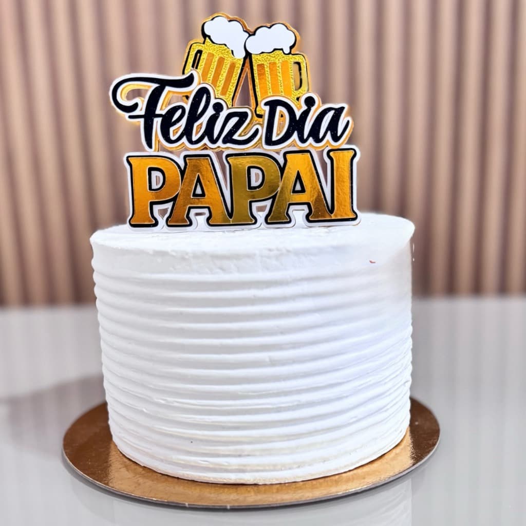 TOPO DE BOLO DIA DOS PAIS/DECORAÇÃO/ TOPPER DE BOLO DE LUXO/ DIA DOS PAIS