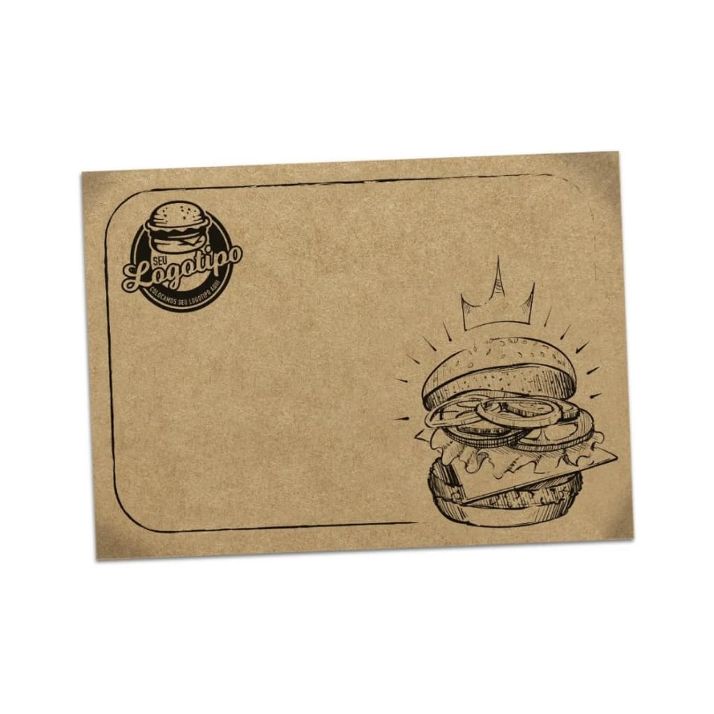 Papel Kraft Personalizado 30x40 cm 70g 100 Folhas para Embalagem com Logo Marca