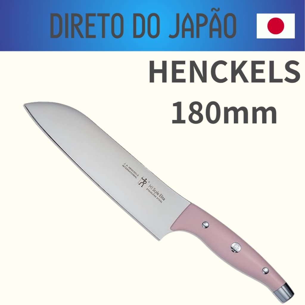 Zwilling JA Henckels Japão Hi Style Elite Santoku Knife 180mm pêssego feito no Japão Santoku Aço