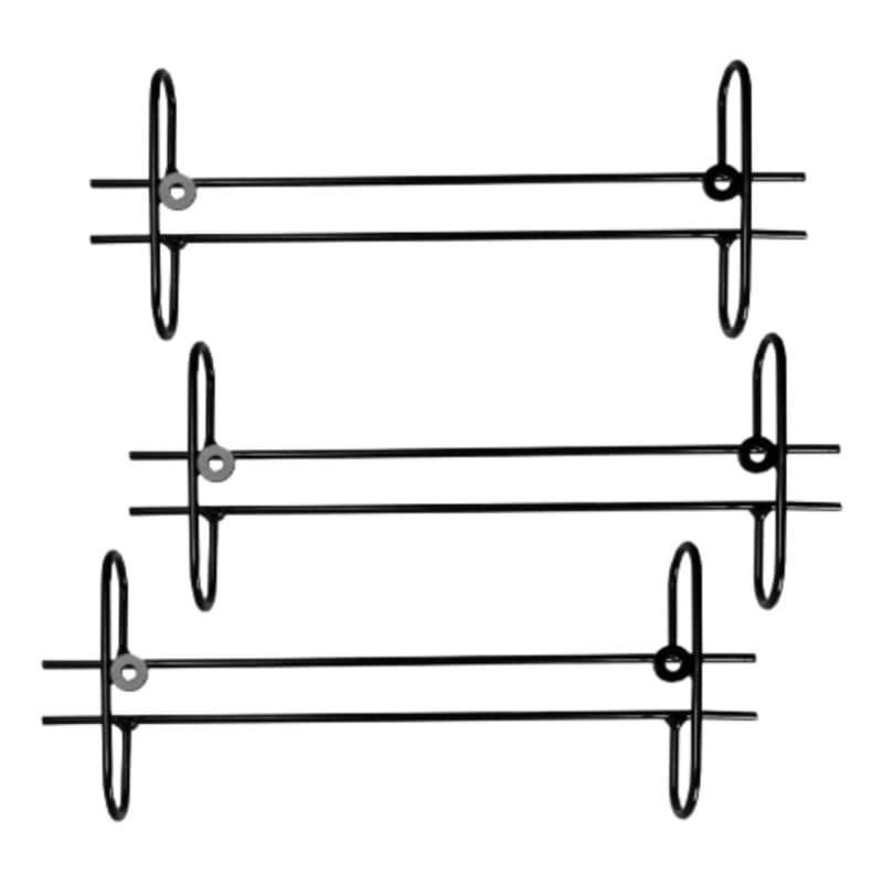Suporte Organizador Taça Armários Adegas Preto 30cm 3x