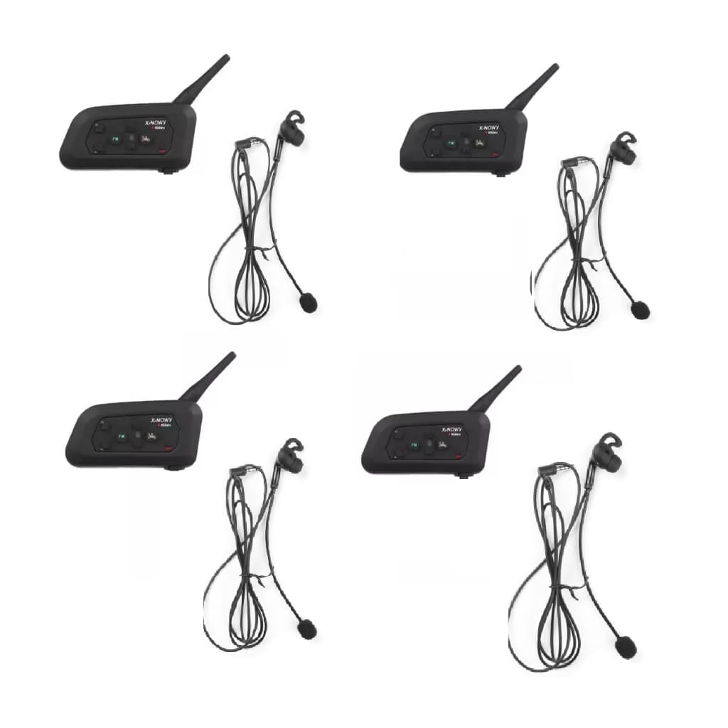 kit 4x Comunicador fone microfone para Arbitragem Arbitro de Futebol V4C intercomunicador Juiz braçadeira