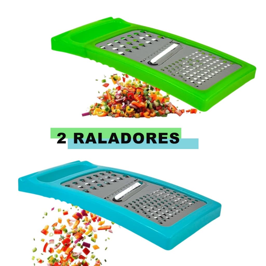 Ralador Legumes Salada Universal em 3 em 1 Simples - 2 unidades