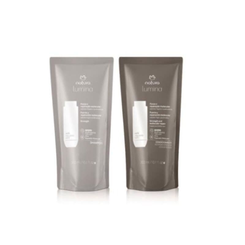 Kit Refil De Shampoo e Condicionador Força e Reparação Natura Lumina