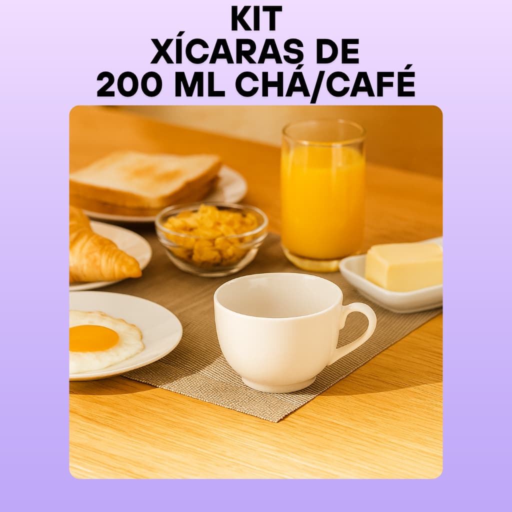 KIT 30 XICARAS 200ML CAFÉ/CHÁ REDONDO EM ACRILICO BRANCA COMEMORAÇÕES FESTAS
