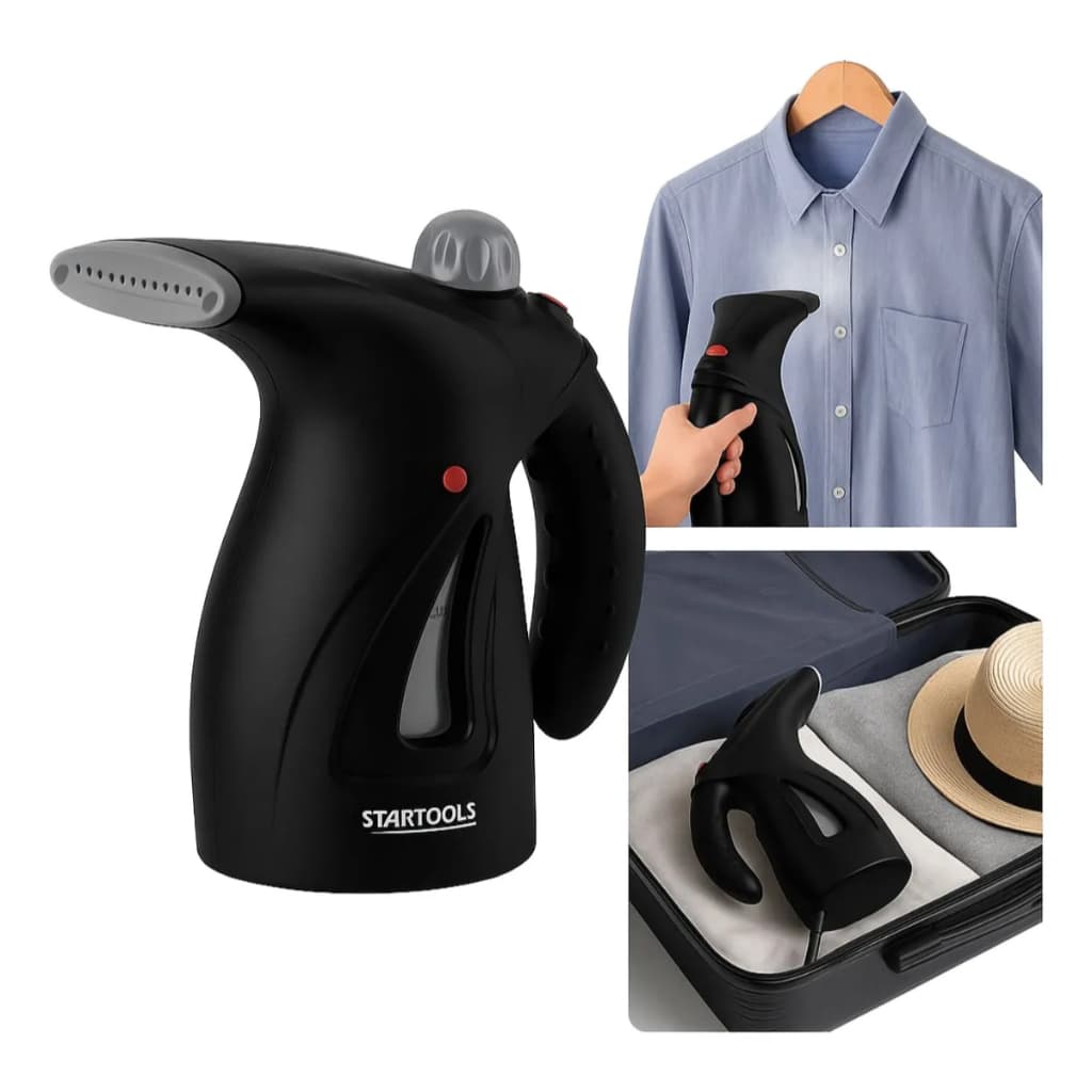 Passadeira a Vapor Com Escova Portátil 800W 127V Compacta Desamassa no Cabide Ideal para Viagem e Uso Diário
