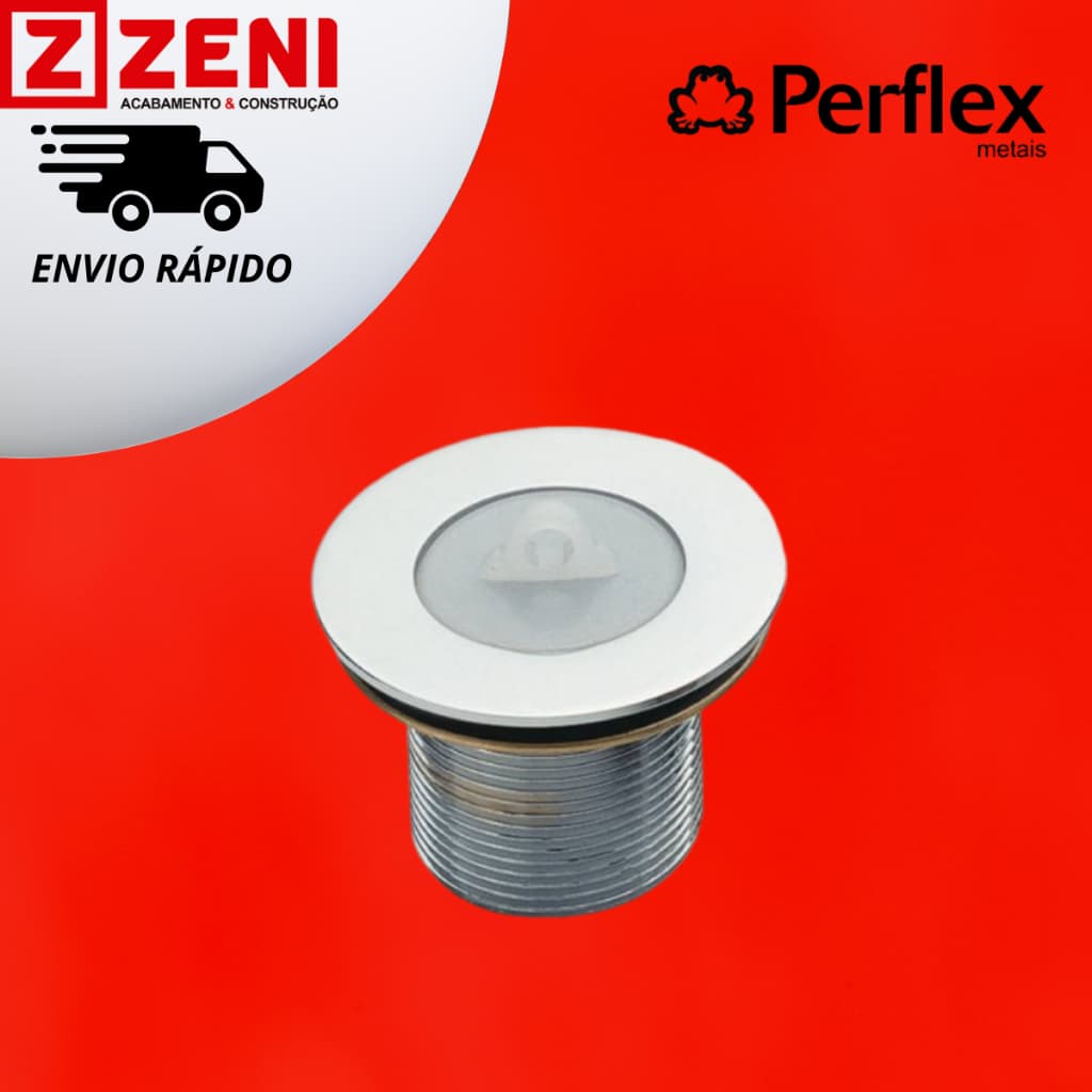 Válvula Para Tanque Cromada 311.8 X 1.1.2 Perflex - 1624