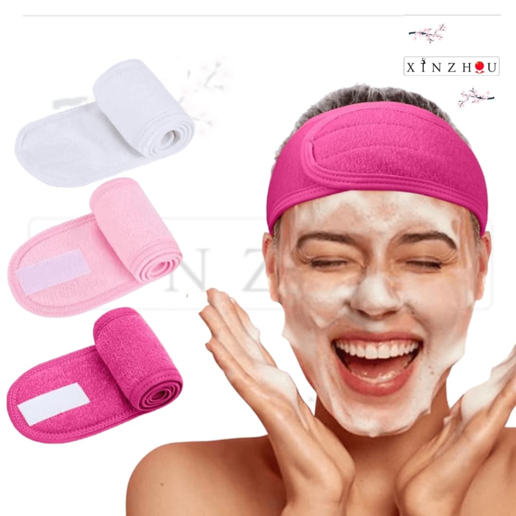 Faixa de Cabelo Atoalhada SKY - Rosa