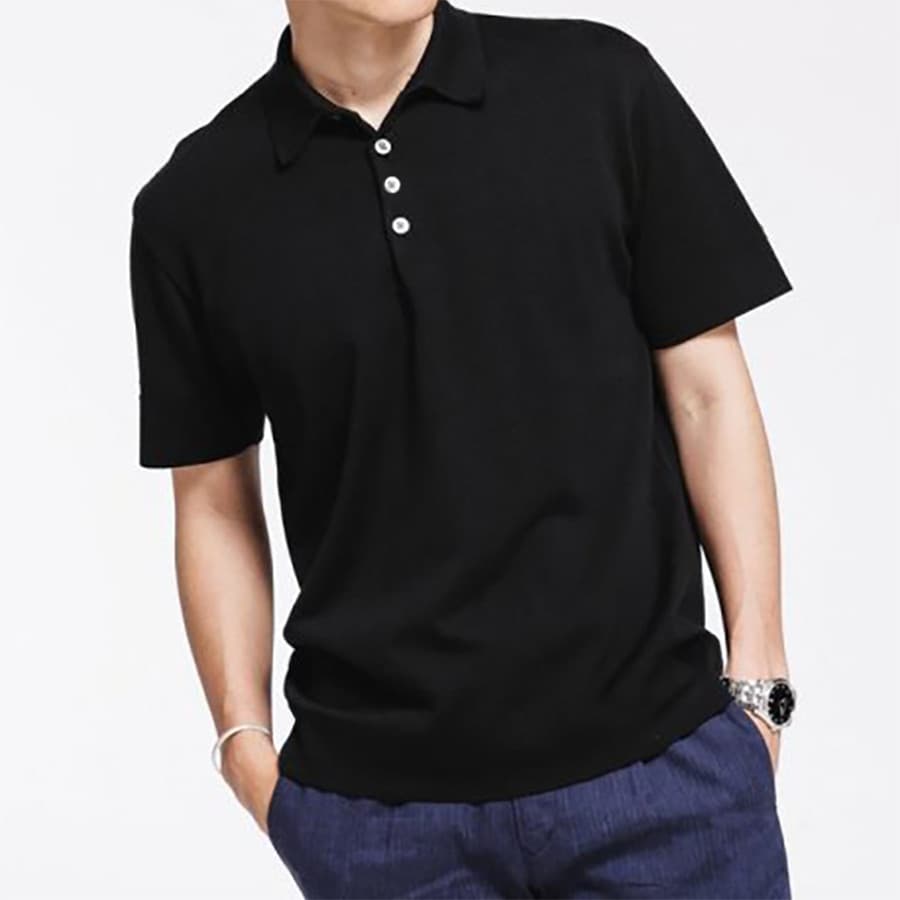 Camiseta Polo Masculina Sem Estampa diversas cores