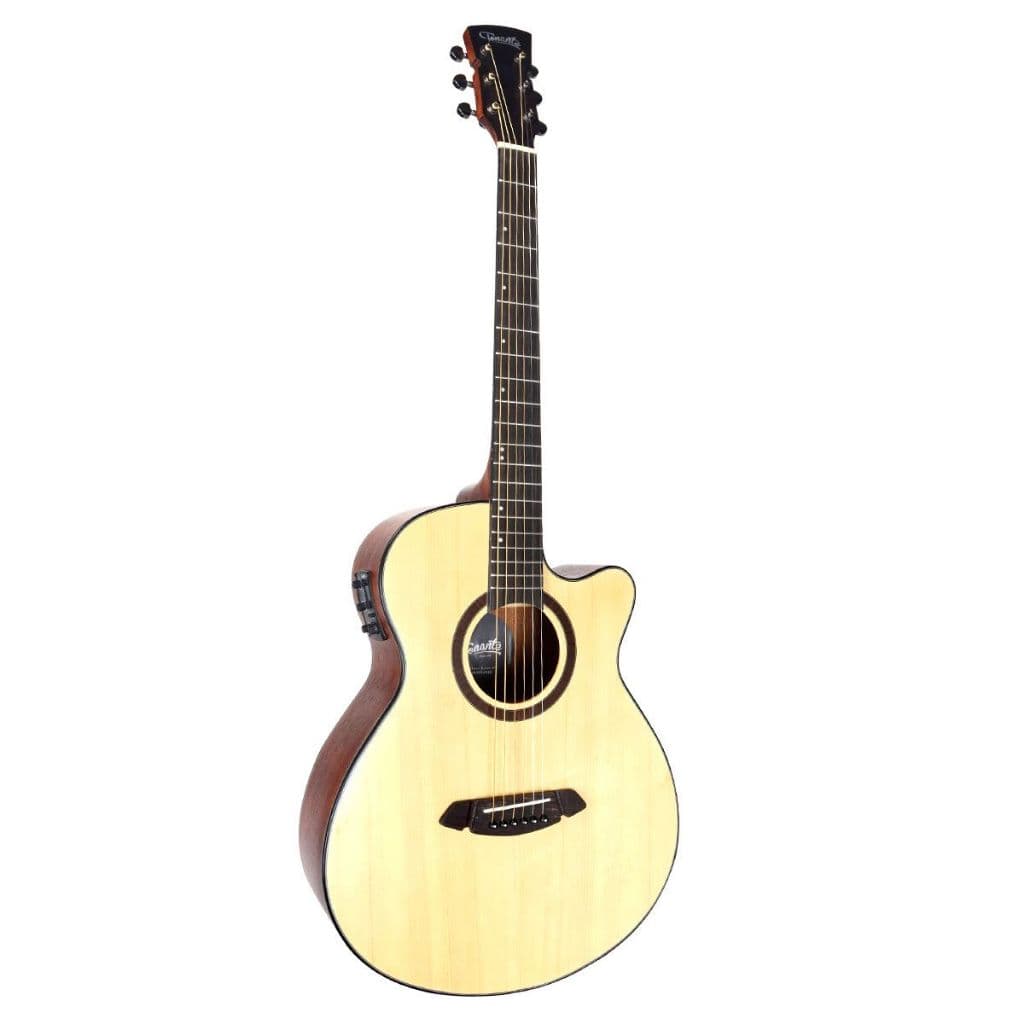 Violão Elétrico Tonante Abalone 40" - Natural - Tampo Sólido Em Spruce - Eq 3 Bandas - Fosco - Vgab1954N40