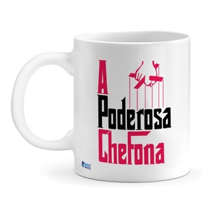 Caneca A Poderosa Chefona em cerâmica branca