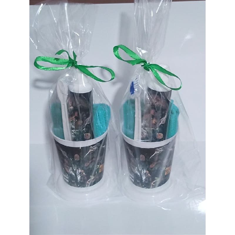 kit higiene dental personalizados no tema desejado 3 unidades