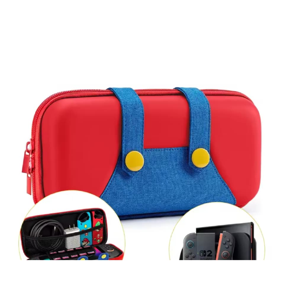 Case Nintendo Switch 2 Tema Super Mario Transporte C/ Estilo