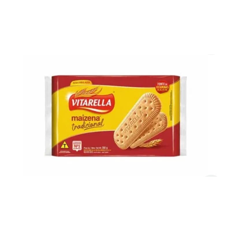 Kit 6 Pacotes de Biscoitos Maria Maizena Tradicional Vitarella 350g