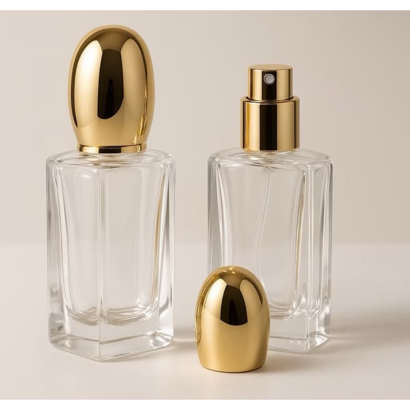 Frasco de Vidro 30 ML Spray Dourado de Dmt Giorgio para Perfume Mini