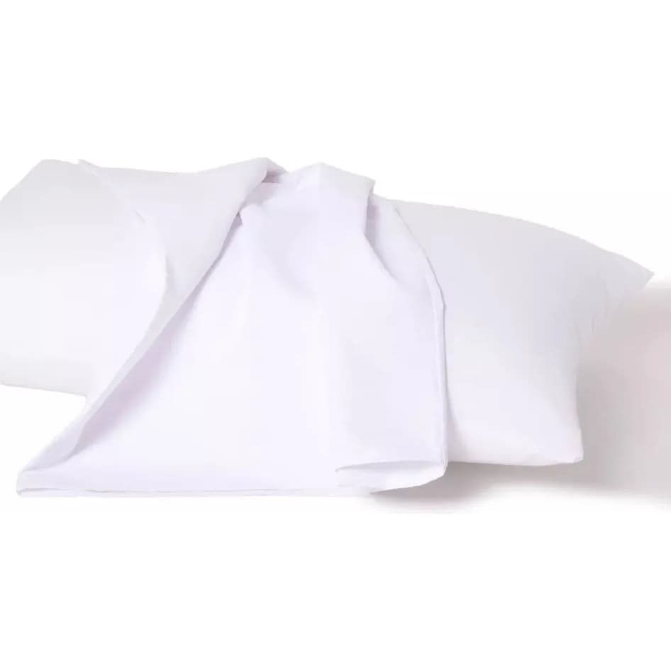 Kit 10 Fronhas Avulsas Premium 200 Fios 50x70 | Branco | Hotel & Pousada