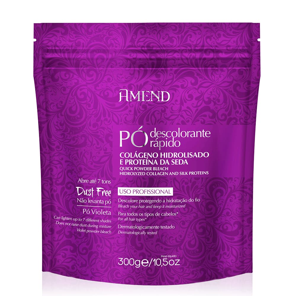 Pó Descolorante Rápido com Óleos de Macadâmia e Argan Amend 300g