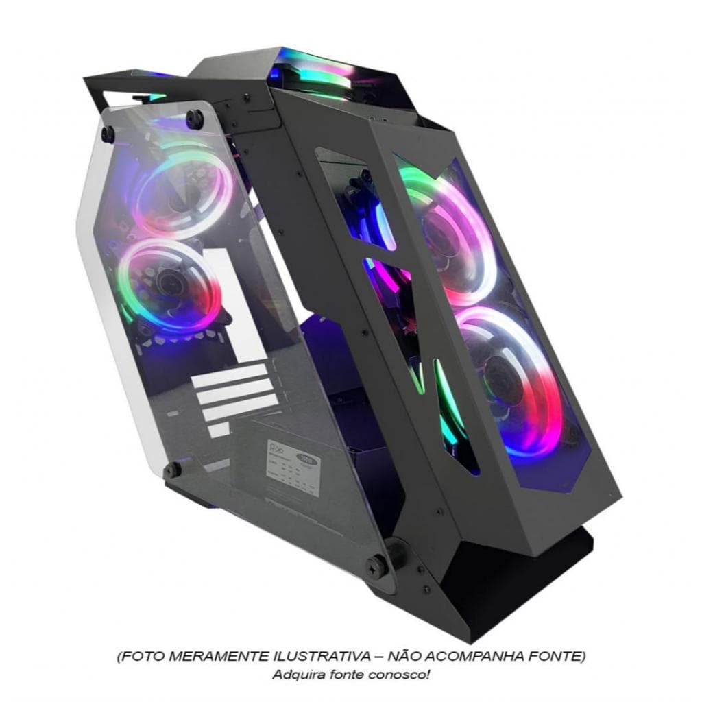 Gabinete Gamer Micro ATX com Design inovador estilo CaseMod