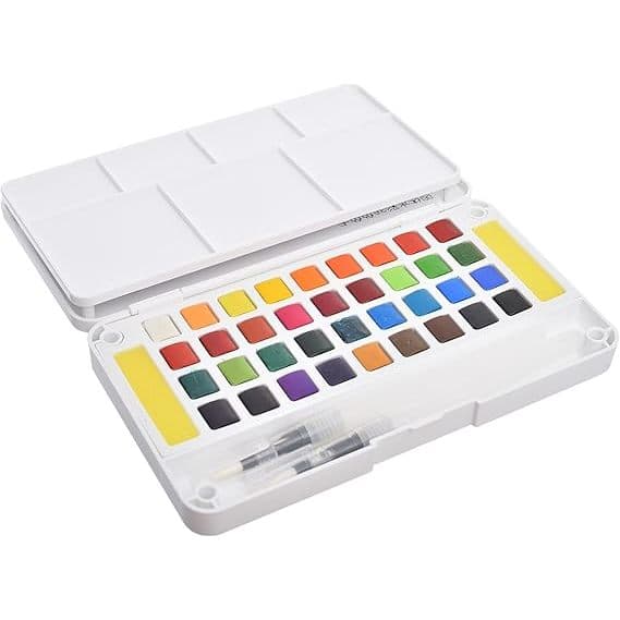 Aquarela Portátil – Kit com 18 Cores