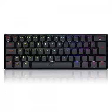 TECLADO MECANICO GAMER DRACONIC PRO RGB PRETO SWITCH AZUL ABNT2