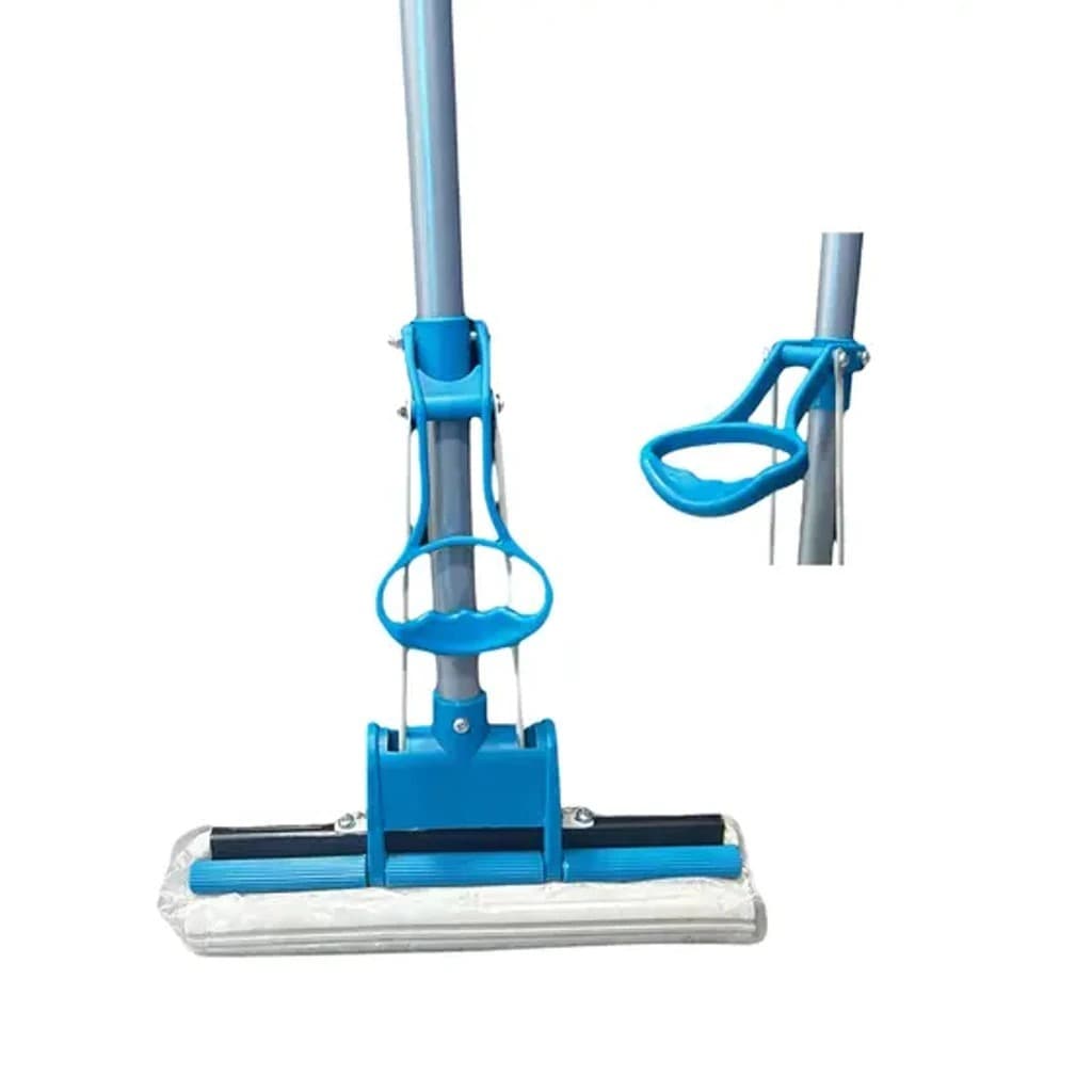 Rodo Mop Fácil Celeste Auto Torção Refil Em Espuma Limpeza Profissional Esfregão Seca Mope