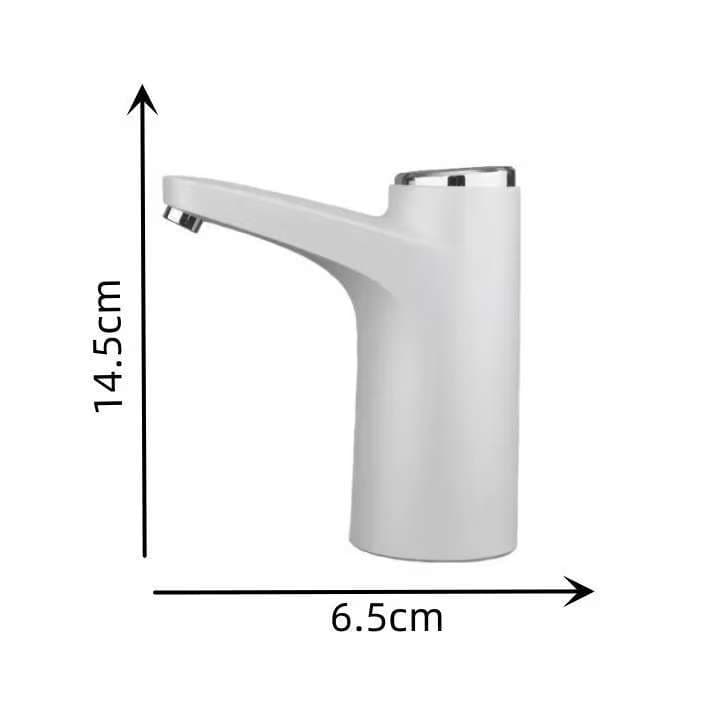 Bomba Galão De Água Recarregável Dispenser Bivolt Usb Cor branco e preto e branco