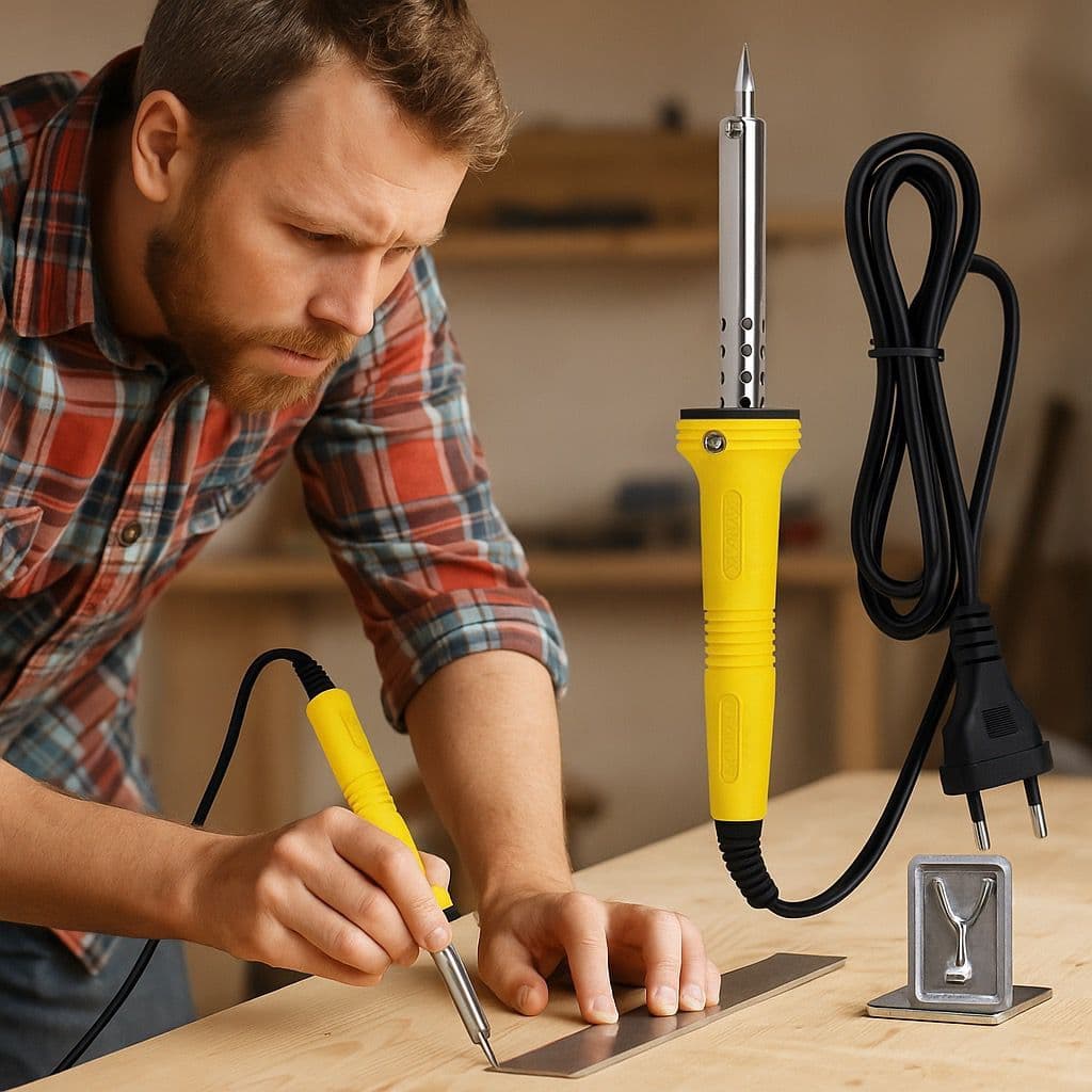 Ferro De Solda Ferramenta De Solda 40W Para Soldar Placa 60W Homens Presente Pai Eletrico Elétrico
