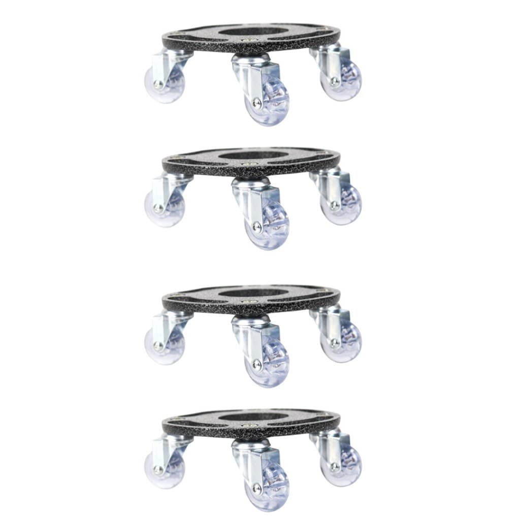 Kit 4 peças de Suportes Para Vasos 20,25,30 e 35cm Rodinhas Em Gel