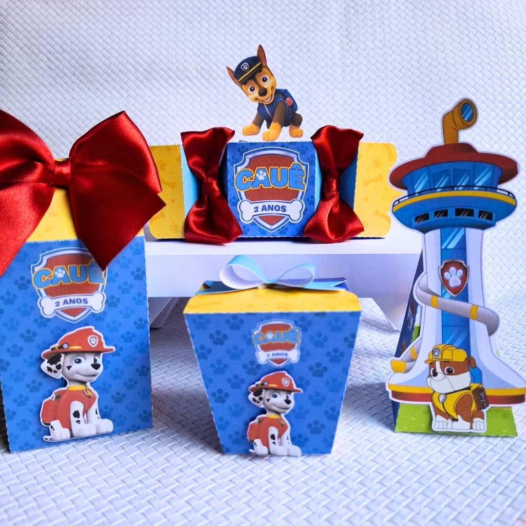 Kit Pegue e Monte Personalizados Patrulha Canina – Lembrancinhas Temáticas para Festa Infantil