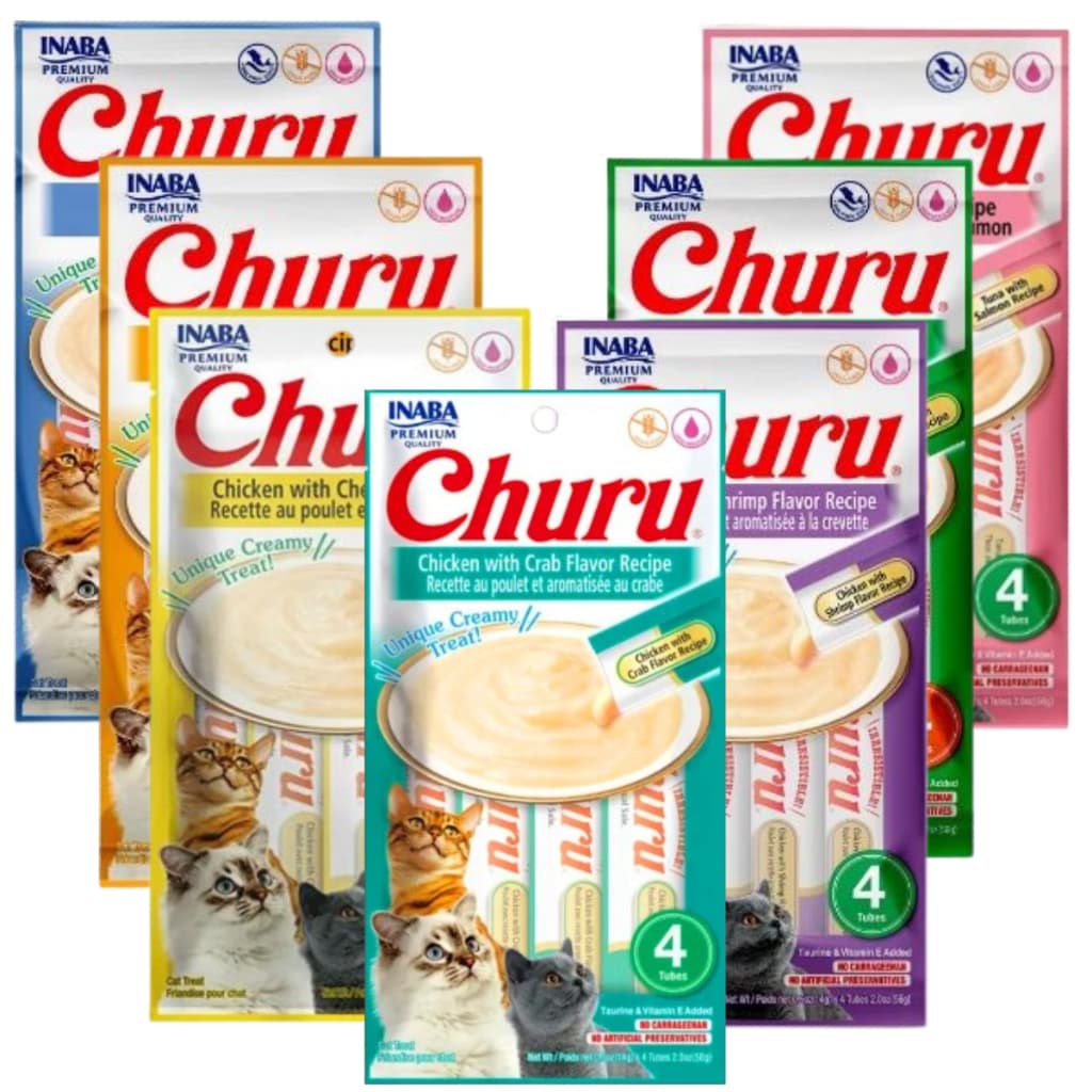CHURU Gatos 4x14g Petisco em Pasta - 1 Pacote