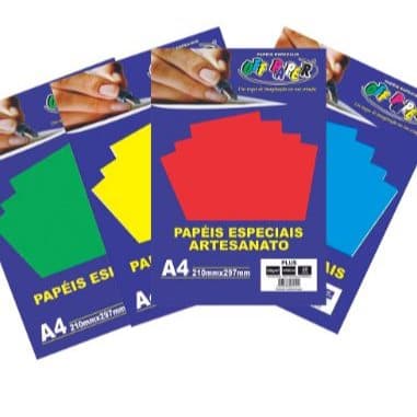 Papel Color Plus na Massa A4 120g ou 180g/m² - c/20 Folhas