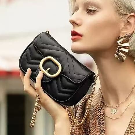 Bolsa Feminina PEQUENA Transversal Alça de Corrente Bolsa de Festa(LK2740)