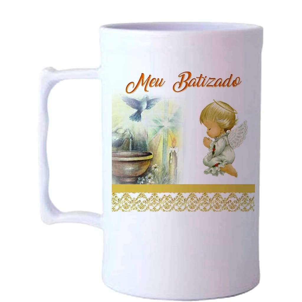 70 CANECAS ACRILICO, LEMBRANCINHA BATIZADO, EUCARISTIA E CRISMA