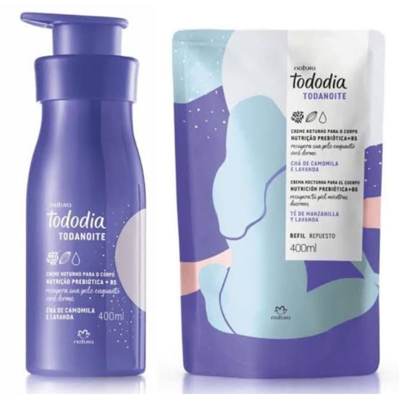 Kit Hidratante + Refil Tododia Todanoite Natura