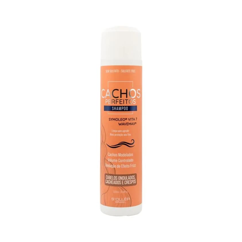 Shampoo Cachos Perfeitos Soller Brasil 300ml - Cacheados e Crespos